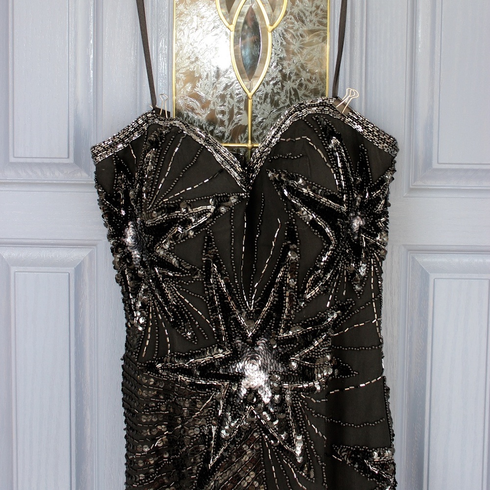 Prom Dress with sequin star detailing✨size 6